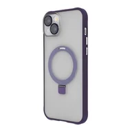 Etui i futerały do telefonów - Etui TECTO SHIELD Ring Secure Mag do Apple iPhone 13 Przezroczysto-fioletowy - miniaturka - grafika 1