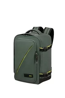 Torebki damskie - American Tourister Take2Cabin - Ryanair torba kabinowa 25 x 20 x 40 cm, 23 l, 0,50 kg, bagaż podręczny, plecak do samolotu, rozmiar S, Underseater, Zielony (Dark Forest), Einheitsgröße, Bagaż - grafika 1