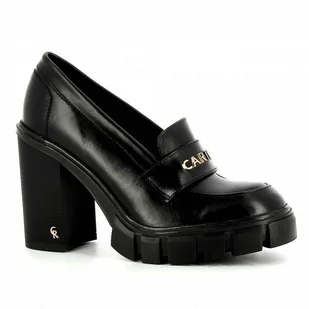 Damskie mokasyny na obcasie CARINII - Carinii - Mokasyny damskie - miniaturka - grafika 1