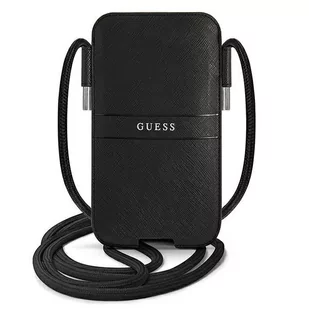 Guess Torebka GUPHMPSASBBK 6,1" czarny/black Saffiano Strap GUE001544-0 - Etui i futerały do telefonów - miniaturka - grafika 3