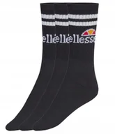 Skarpetki męskie - SKARPETKI ELLESSE CZARNE 3-PAK UNISEX DŁUGIE Sport Socks 3-Pack Unisex Black 43-46 - miniaturka - grafika 1