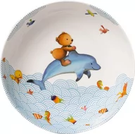 Miseczki i talerzyki dla dzieci - Talerz głęboki Happy as a Bear 19 cm - miniaturka - grafika 1