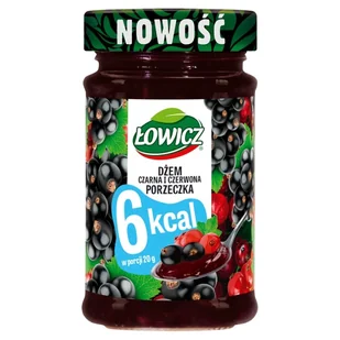 Łowicz Dżem czarna i czerwona porzeczka 200 g - Dżem - miniaturka - grafika 1