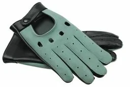 Piękne welurowe rękawiczki całuski samochodowe - kolor miętowy - Rękawiczki - miniaturka - grafika 1