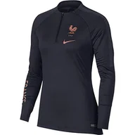 Bluzy damskie - Nike Damska bluza Fff Nk Dry Sqd Dril bluza damska Ciemny obsydian/ciemny obsydian/P4 XL BV1672 - miniaturka - grafika 1