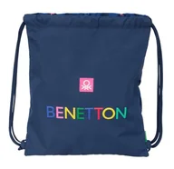 Plecaki - BENETTON DAMERO - duży plecak z płaskim workiem, idealny dla dzieci w różnym wieku, wygodny i wszechstronny, jakość i wytrzymałość, 35 x 40 cm, Granatowy, M, Casual - miniaturka - grafika 1