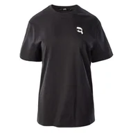Koszulki i topy damskie - Damska Koszulka z krótkim rękawem KARL LAGERFELD IKONIK 2.0 OVERSIZED T-SHIRT 230W1721-999 – Czarny - miniaturka - grafika 1