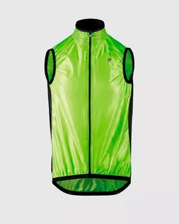 Kurtki rowerowe - ASSOS ASSOS Kamizelka rowerowa męska MILLE GT WIND VEST Visibility Green - grafika 1