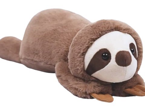 MASKOTKA LENIWIEC PLUSZOWY ZABAWKA PRZYTULANKA 45cm