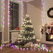 Ozdoby bożonarodzeniowe - vidaXL Lampki LED, 1000 diod, gęsto rozmieszczone, pastelowe, 10 m PVC - miniaturka - grafika 1