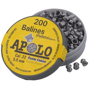 Śrut Apolo Conic 5.5 mm, 200 szt. 0.84g/13.0gr (11005) - Amunicja do wiatrówek - miniaturka - grafika 2