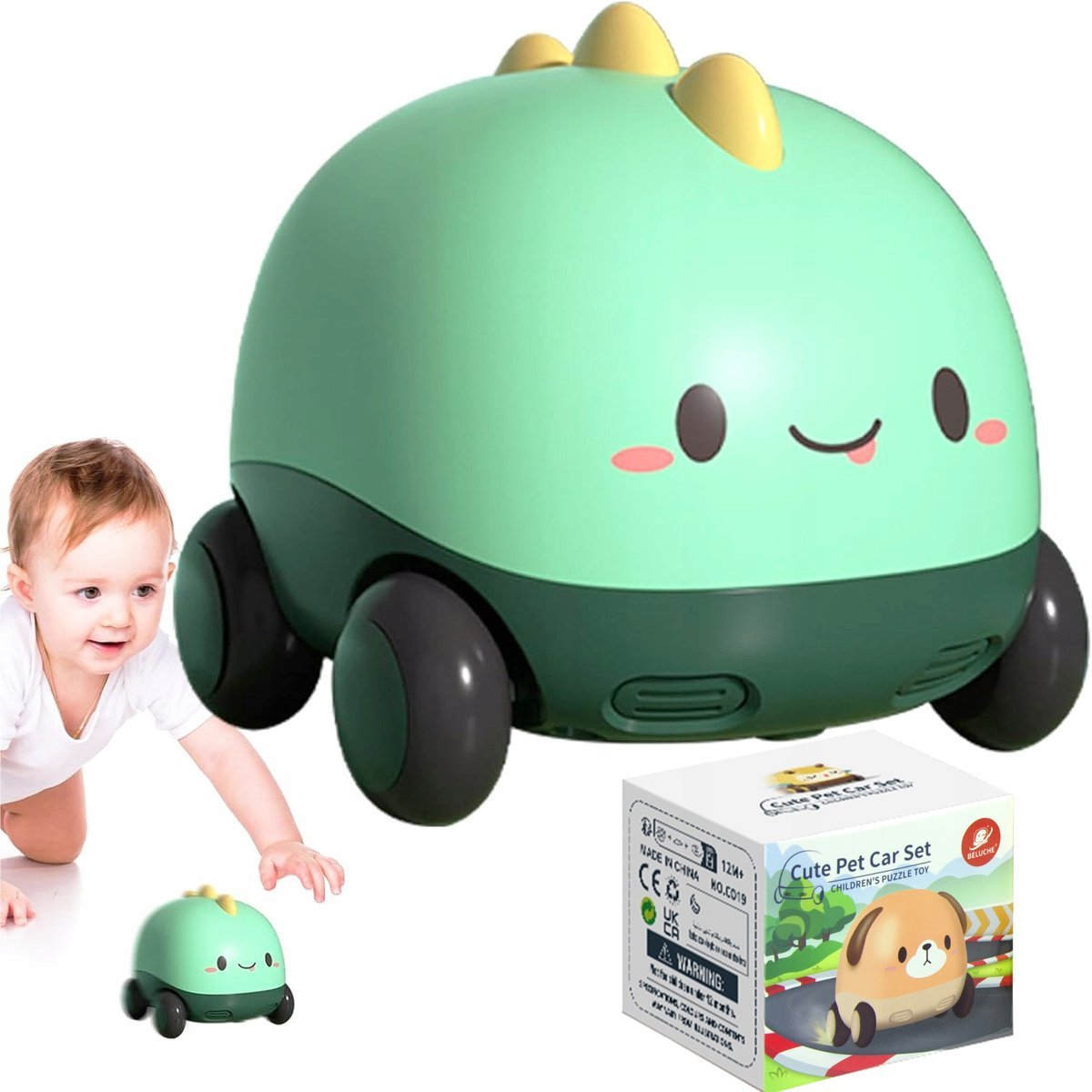 LT498 SAMOCHODZIK DINOZAUR AUTKO ZWIERZĄTKO AUTO Z NAPĘDEM DINOZAUR