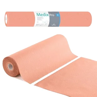 Podkład higieniczny na rolce 70cm x 50cm morelowy 36g MedixPro 100szt - Kosmetyczne akcesoria jednorazowe - miniaturka - grafika 1