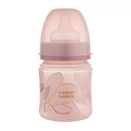 Butelki dla niemowląt - Canpol babies butelka antykolkowa EasyStart 120ml GOLD ze smoczkiem 0m+ - miniaturka - grafika 1