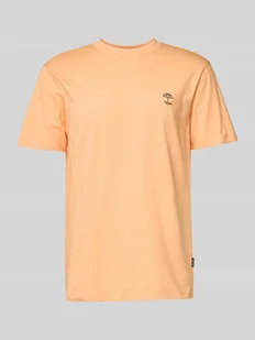 T-shirt z prążkowanym, okrągłym dekoltem model ‘JENS’ - Koszulki męskie - miniaturka - grafika 1
