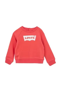 Bluzy i sweterki niemowlęce - Levi's bluza niemowlęca kolor czerwony z nadrukiem - grafika 1