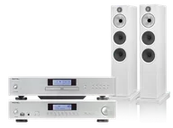 Zestawy stereo - Rotel A12 MKII (srebrny) + CD14 MKII (srebrny) + 603 S3 (biały) - miniaturka - grafika 1