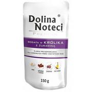 Mokra karma dla psów - Dolina Noteci PREMIUM BOGATA W KRÓLIKA Z ŻURAWINĄ DOYPACK 150 G - miniaturka - grafika 1