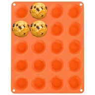 Formy do ciast - Orion Forma Silikonowa Foremka Do Pieczenia Mini Muffinek Na Muffinki Małe Babeczki 20 Sztuk - miniaturka - grafika 1