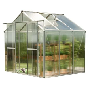 GFP szklarnia SAPHIR 3 rama aluminiowa 259x195 cm - płytami poliwęglanowymi ok. 8 mm - Szklarnie ogrodowe - miniaturka - grafika 1