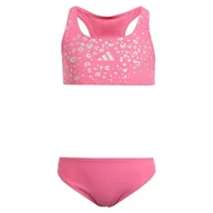 Stroje kąpielowe dla dziewczynek - adidas Zestaw bikini z brokatem dla dziewczynek 5-6Y - miniaturka - grafika 1