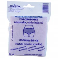 Bielizna lecznicza - HORIZON-MAJTKI POPORODOWE SIATKA 40-44 A 2SZT - miniaturka - grafika 1