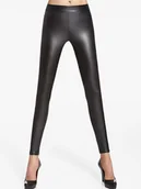 Spodnie damskie - Damskie spodnie Elen 200 DEN czarne Bas Bleu r.2XL - miniaturka - grafika 1