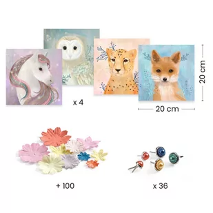 Zestaw artystyczny wyklejanki dla dzieci 3D Wianki - Zabawki interaktywne dla dzieci - miniaturka - grafika 1
