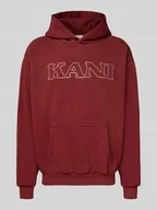 Bluzy męskie - Bluza o kroju regular fit z kapturem i wyhaftowanym logo model ‘Retro’ - miniaturka - grafika 1