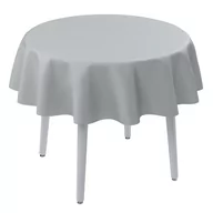 Obrusy i serwetki - Dekoria Obrus okrągły gołębi srebrny z połyskiem 135 cm Damasco 415-141-77 - miniaturka - grafika 1