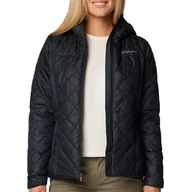Kurtki i kamizelki sportowe damskie - Kurtka Columbia Copper Crest II Hooded 2086611010 - czarna - miniaturka - grafika 1
