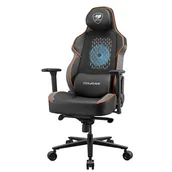 Fotele gamingowe - Cougar NxSys Aero Gamingowy do 160kg Skóra PVC Tkanina Czarno-pomarańczowy - miniaturka - grafika 1