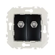 Gniazdka elektryczne - Efapel Gniazdo RTV SAT QUADRO Czarny - miniaturka - grafika 1