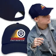 Czapki i chusty sportowe męskie - CZAPKA Granatowa Daszek Na Wiosnę STREET RACER Wz - miniaturka - grafika 1