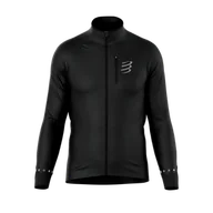 Kurtki męskie - COMPRESSPORT Kurtka biegowa męska HURRICANE WINDPROOF JACKET black - miniaturka - grafika 1