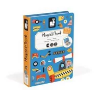Układanki dla dzieci - Janod Magnetyczna układanka Pojazdy - miniaturka - grafika 1