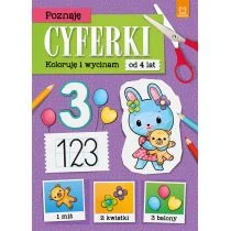 Aksjomat Poznaję cyferki Koloruję i wycinam - Edukacja przedszkolna - miniaturka - grafika 1
