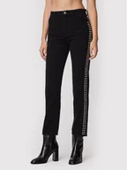 Spodnie damskie - Pinko Jeansy Urlo 5 1J111F A0A3 Czarny Regular Fit - miniaturka - grafika 1
