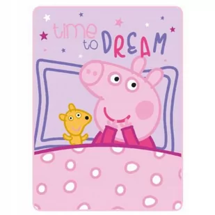 Koc Świnka Pepa Peppa Pig 100Cm X140Cm - Koce i narzuty dla dzieci - miniaturka - grafika 1