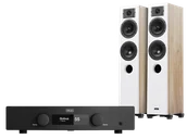 Zestawy stereo - Hegel H150 (czarny) + Diva 5 (biały-dąb) - miniaturka - grafika 1