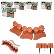 Ogrodzenia - Palisada ogrodowa z kołnierzem IPAL6, 5 szt. Terakota - miniaturka - grafika 1