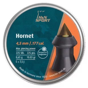 Śrut H&N Hornet 4,5 mm 225 szt. (92424500003) - Amunicja do wiatrówek - miniaturka - grafika 1