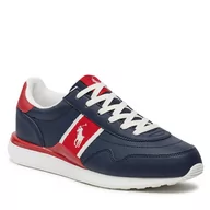 Buty dla chłopców - Sneakersy Polo Ralph Lauren RL00606410 J Navy Tumbled/Red W/ White Pp - miniaturka - grafika 1