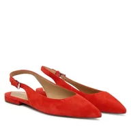 Sandały damskie - Sandały LAUREN RALPH LAUREN Severn Calfskin 802967746004 Pomarańczowy - miniaturka - grafika 1