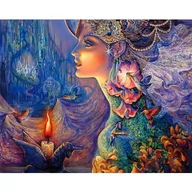 Malowanie po numerach - Diamentowa mozaika Kobieta 30x40cm 1006983 - miniaturka - grafika 1