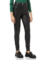 Legginsy - ONLY Women's ONLJESSIE Faux Leather Zip Pant CC OTW legginsy, czarne, S - miniaturka - grafika 1
