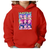 Bluzy dla dziewczynek - BLUZA DZIECIĘCA K-POPOWE ŁOWCZYNIE DEMONÓW HUNTRIX 110-116 Z KAPTUREM - miniaturka - grafika 1