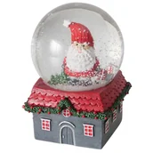Ozdoby bożonarodzeniowe - Kula śnieżna z domkiem MONTI, Ø10 cm - miniaturka - grafika 1