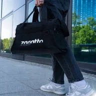 Torebki damskie - Torba sportowa damska męska czarna torba treningowa na siłownie - miniaturka - grafika 1