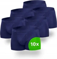 Majtki męskie - 10x BOKSERKI MĘSKIE MAJTKI ZESTAW BAWEŁNIANYCH BOKSEREK NIEBIESKIE XXL - miniaturka - grafika 1